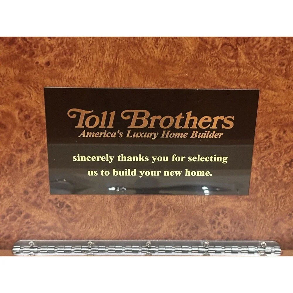 Vintage 1990’s Toll Brothers Home Builders Metal Barware Bar Tool Set - NOS
